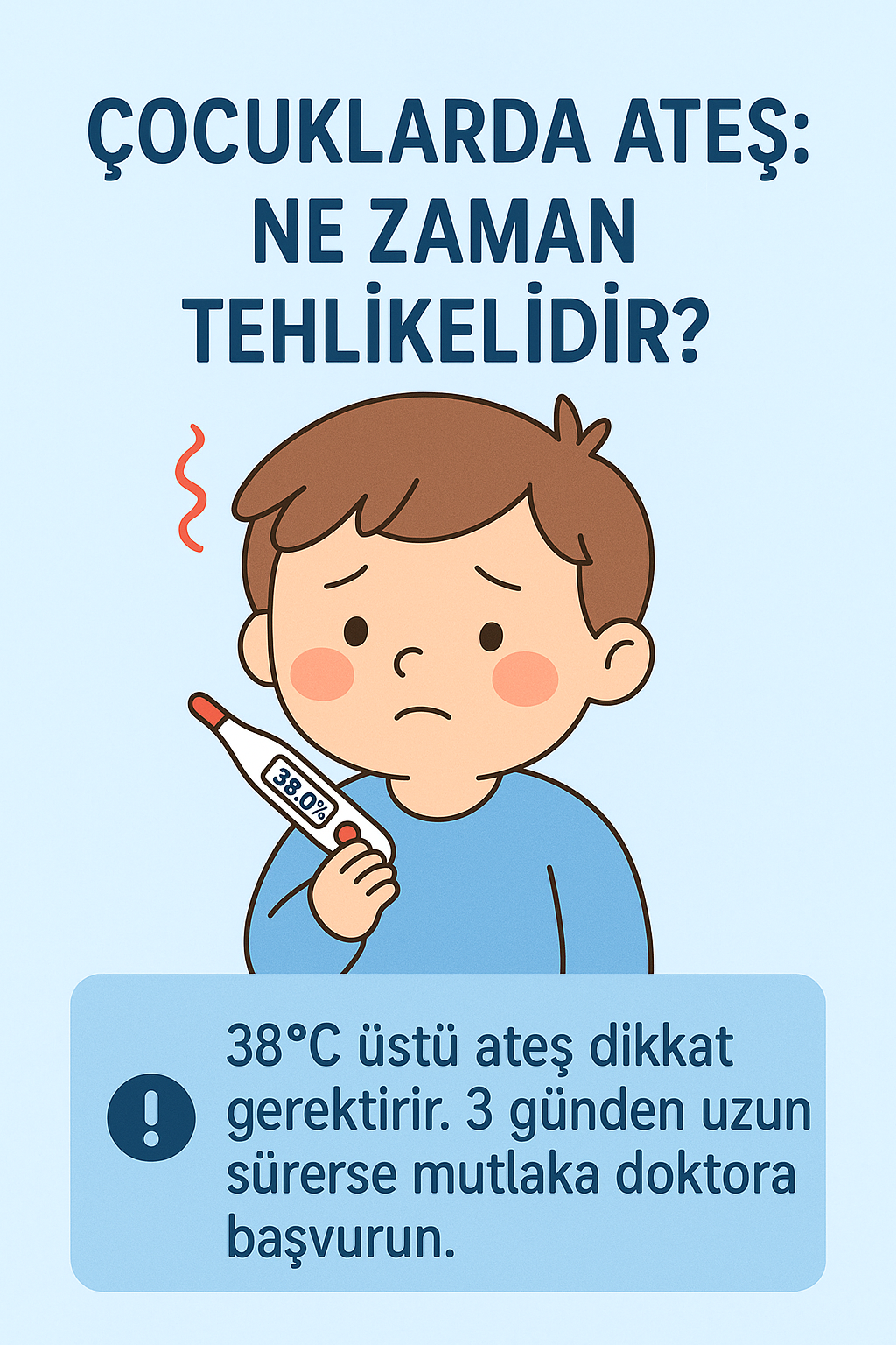 Çocuklarda Ateş: Nedenleri, Ne Zaman Tehlikelidir ve Nasıl Düşürülür?