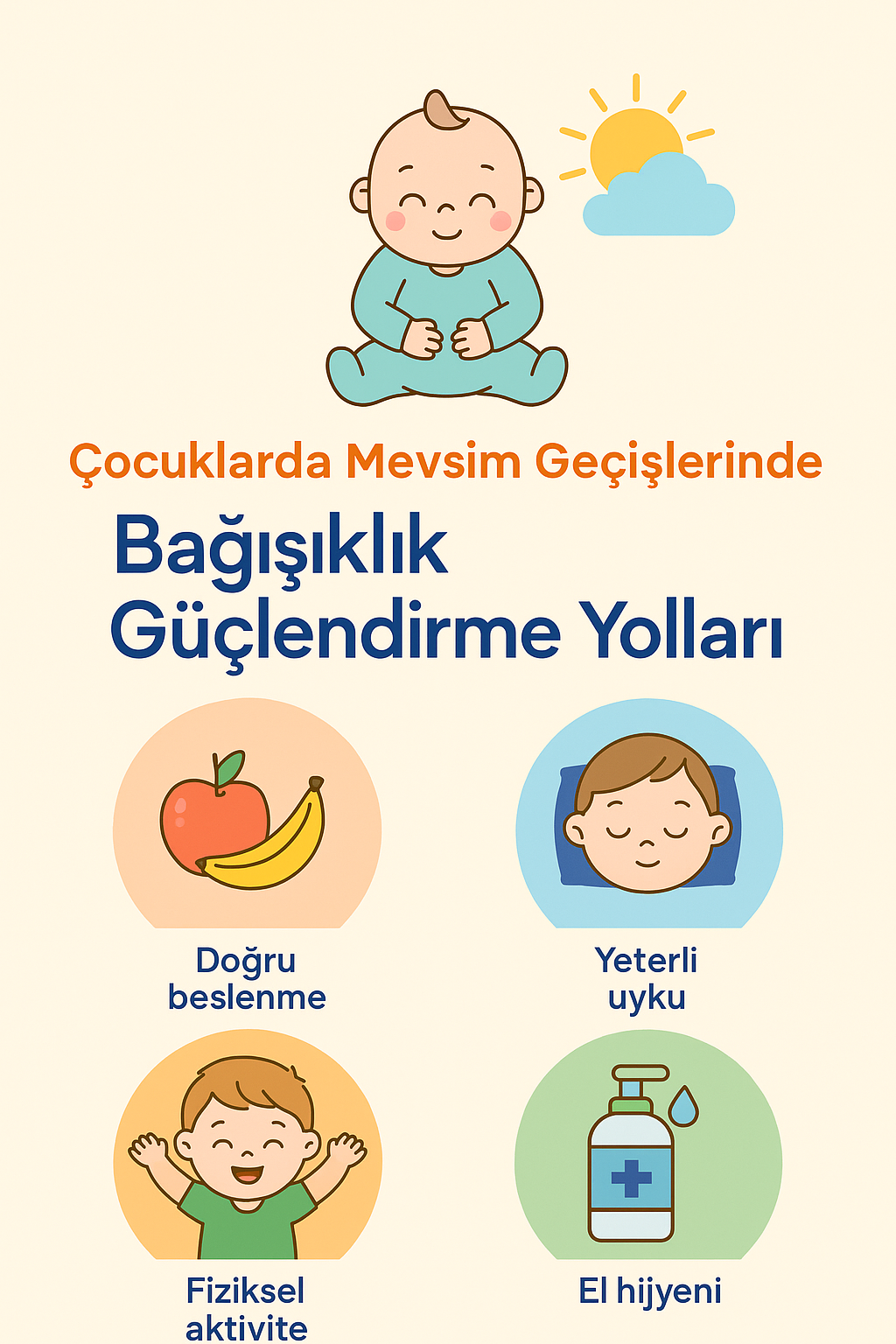 Çocuklarda Mevsim Geçişlerinde Bağışıklık Güçlendirme Yolları