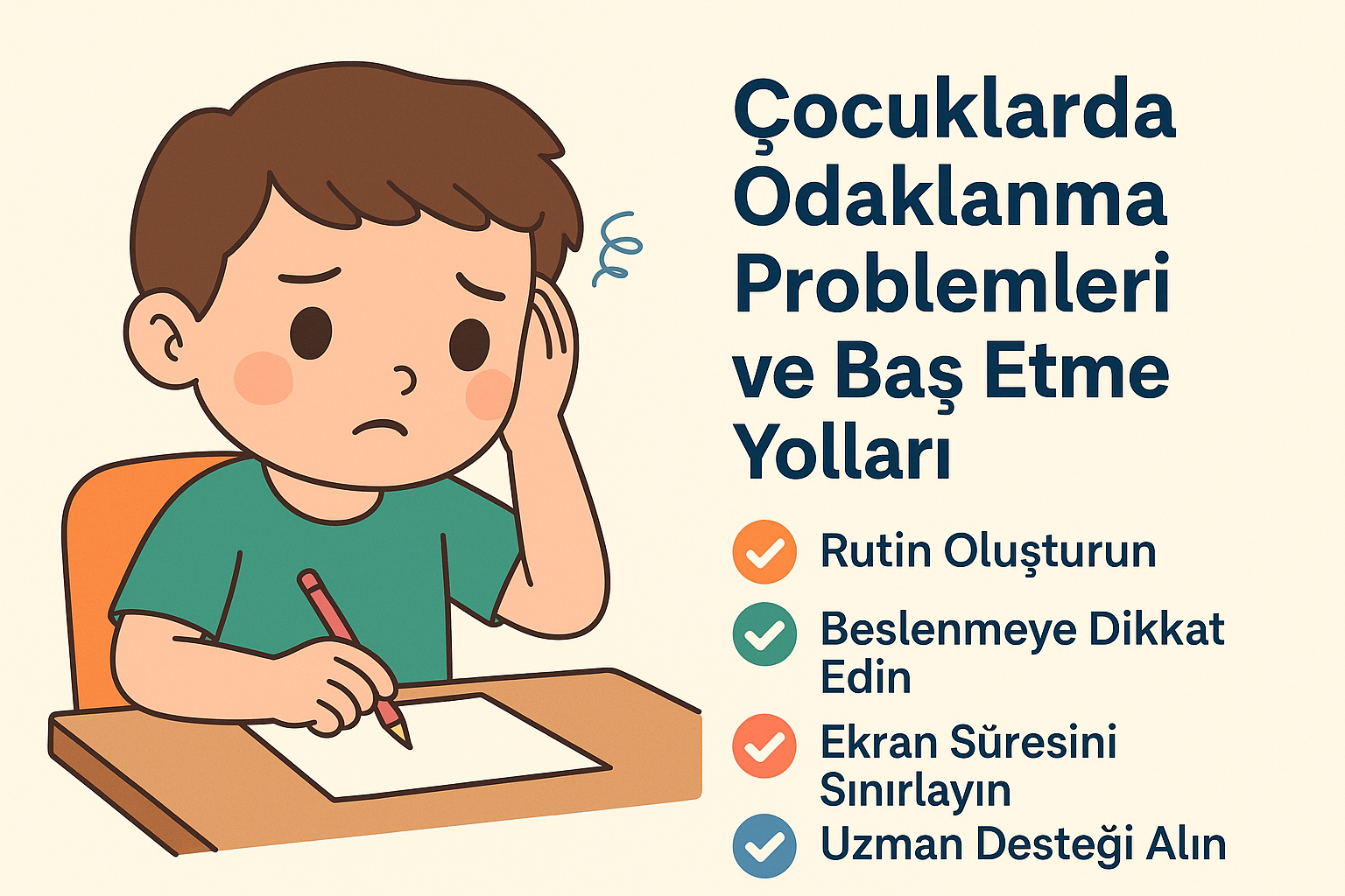 Çocuklarda Odaklanma Problemleri ve Baş Etme Yolları