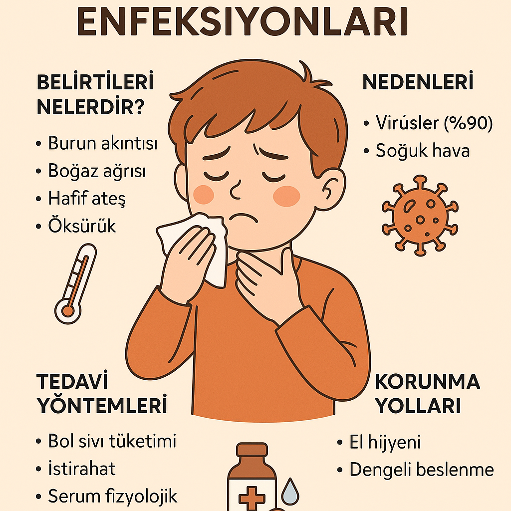 Çocuklarda Üst Solunum Yolu Enfeksiyonları: Belirtileri, Nedenleri ve Korunma Yolları
