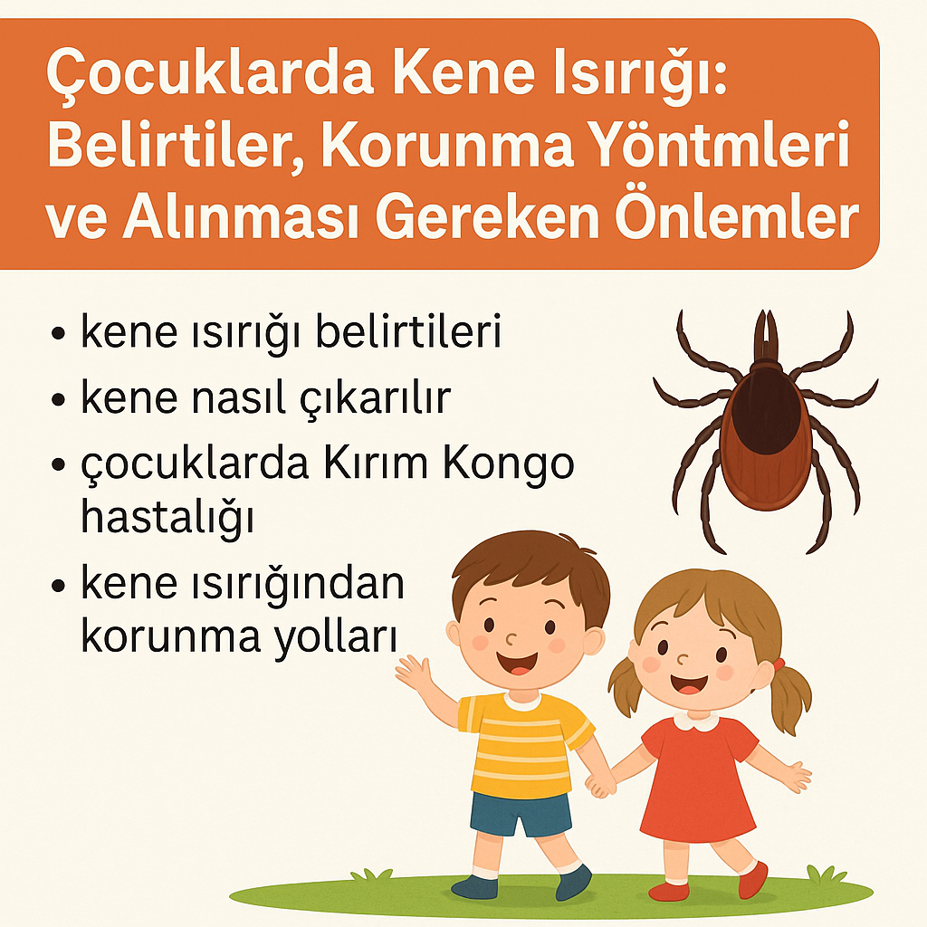 Çocuklarda Kene Isırığı: Belirtiler, Korunma Yöntemleri ve Alınması Gereken Önlemler